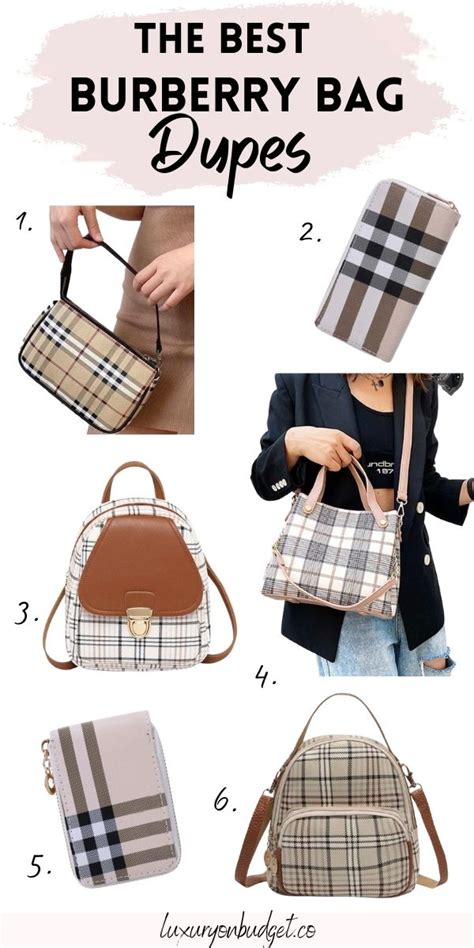 temu burberry like bags.